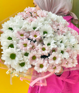 Букет из  кустовых хризантем - 11 шт