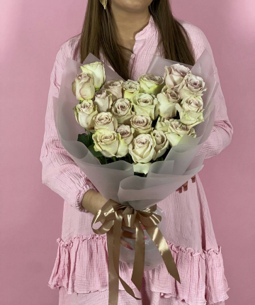 Букет из нежно - розовых эквадорских роз - 21 шт