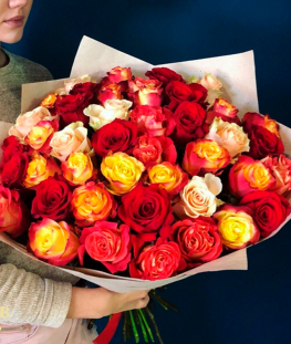 Букет из 51 эквадорской розы