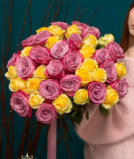 Букет из 41 эквадорской розы