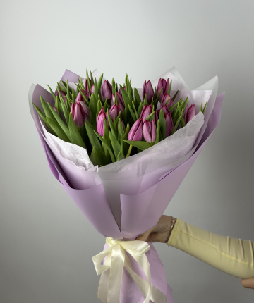 Тюльпаны поштучно (розовые, желтые, красные, белые)