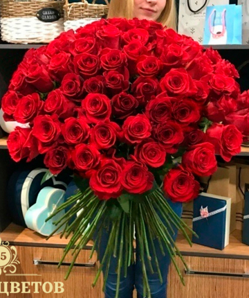 Букет из 101 эквадорской розы