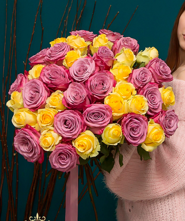 Букет из 41 эквадорской розы